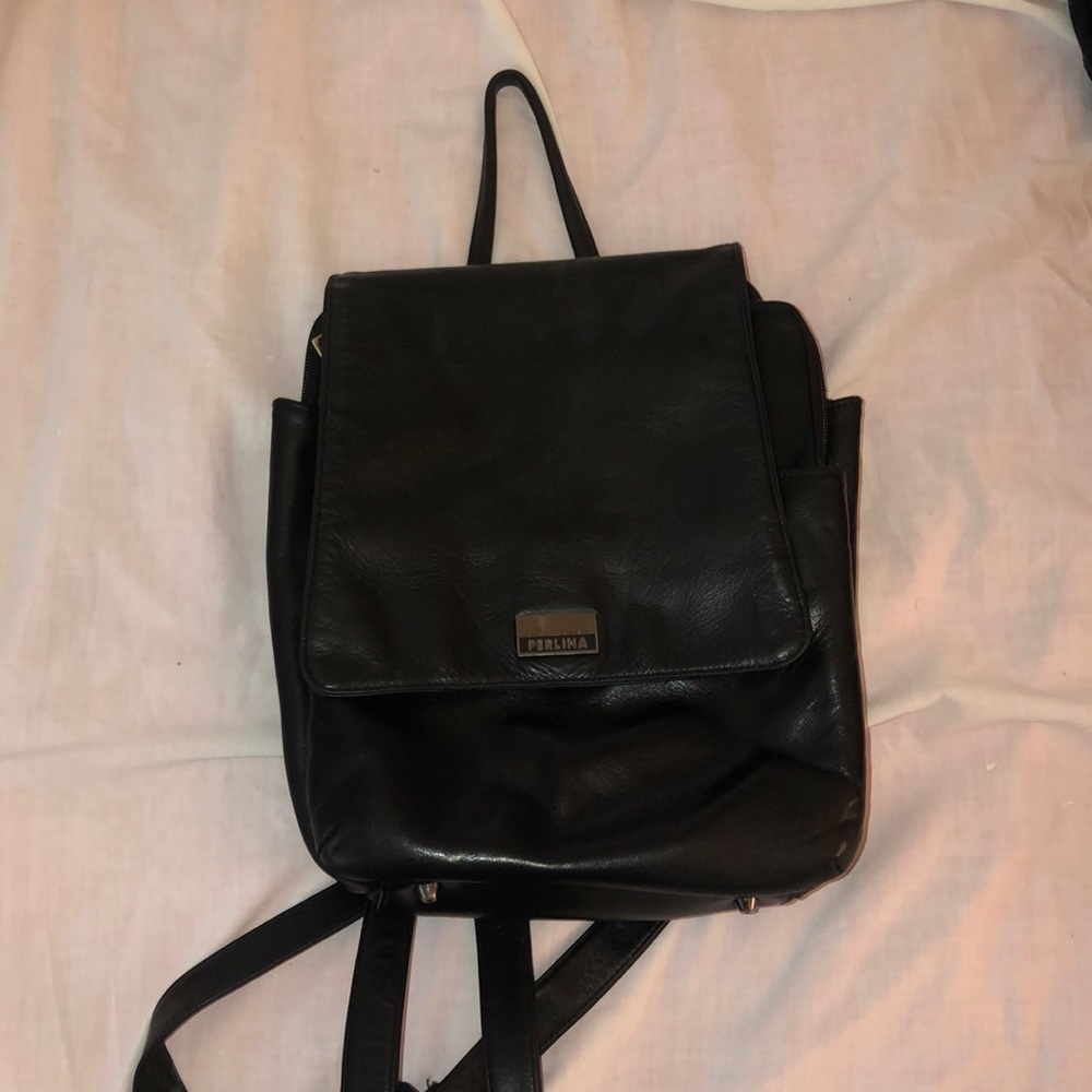 Black Perlina Backpack (Medium Sized)